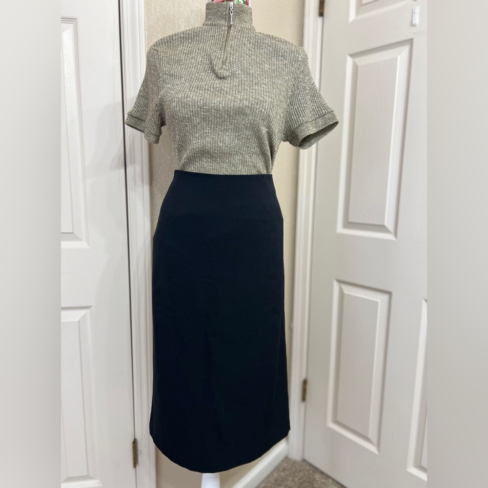 Kasper Black Pencil Skirt